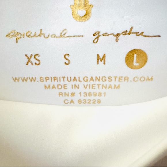 Spiritual Gangster Rainbow-Stripe High-Rise Leggings Like New! Excellent! Size L - Picture 9 of 10